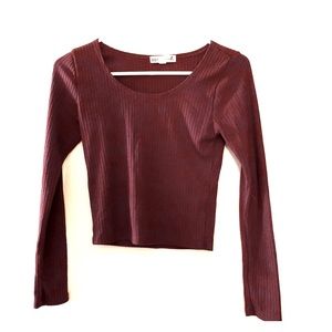 Maroon Crop Top ❤️